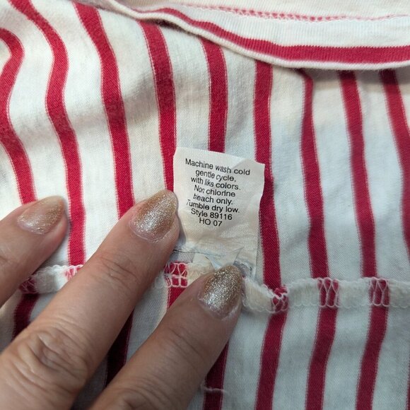 J Crew White and Red Henley Hoodie - SZ - S - Picture 5 of 5